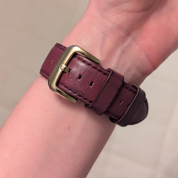Shinola Runwell 47mm Watch with Maroon Leather Strap - Picture 9 of 10